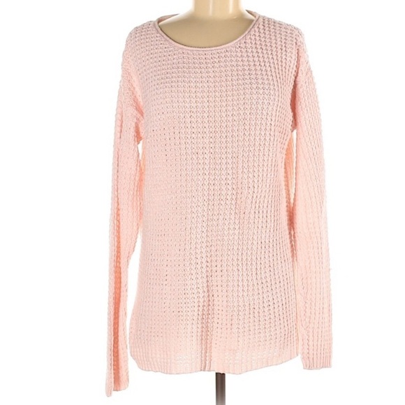 Bethany Mota baby Pink Bow Chunky Knit Sweater medium pullover - Picture 2 of 6